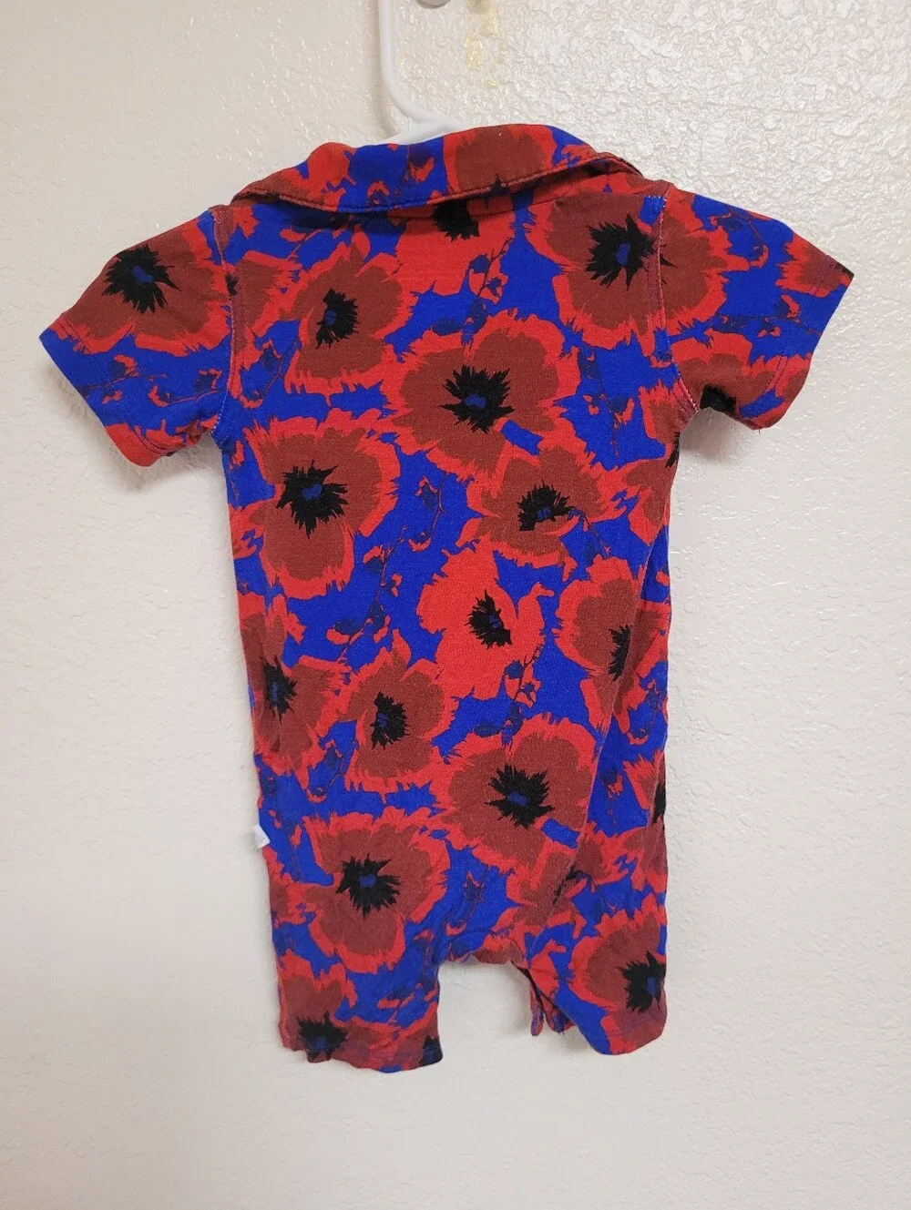 Muse Threads Baby Polo Outfit in Red & Blue - 0-3M Bamboo